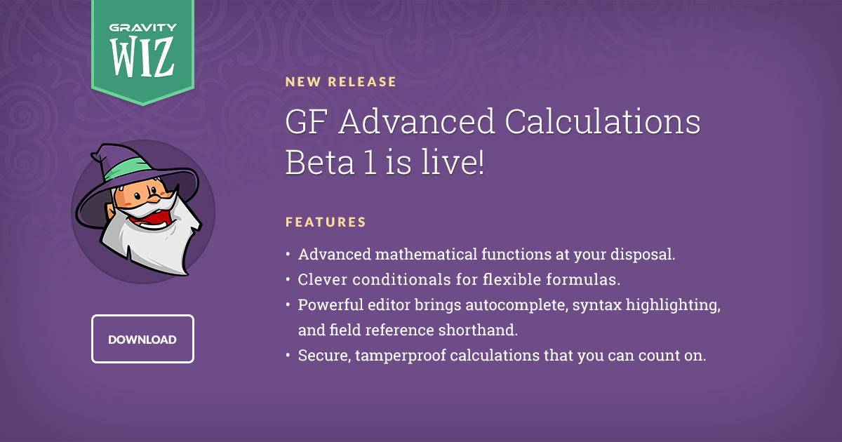 introducing gravity forms advanced calculations