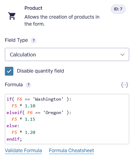 Showing final price formula inside Gravity Forms formula field.